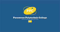 Desktop Screenshot of paramveerpolytechnic.com