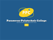 Tablet Screenshot of paramveerpolytechnic.com